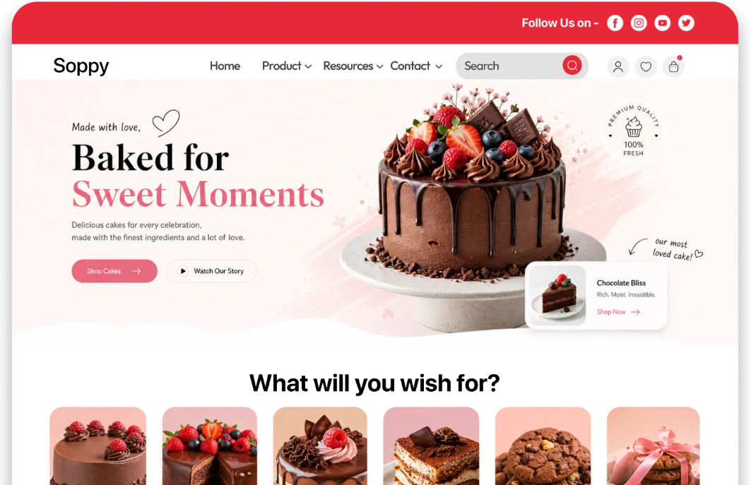 Soppy product preview